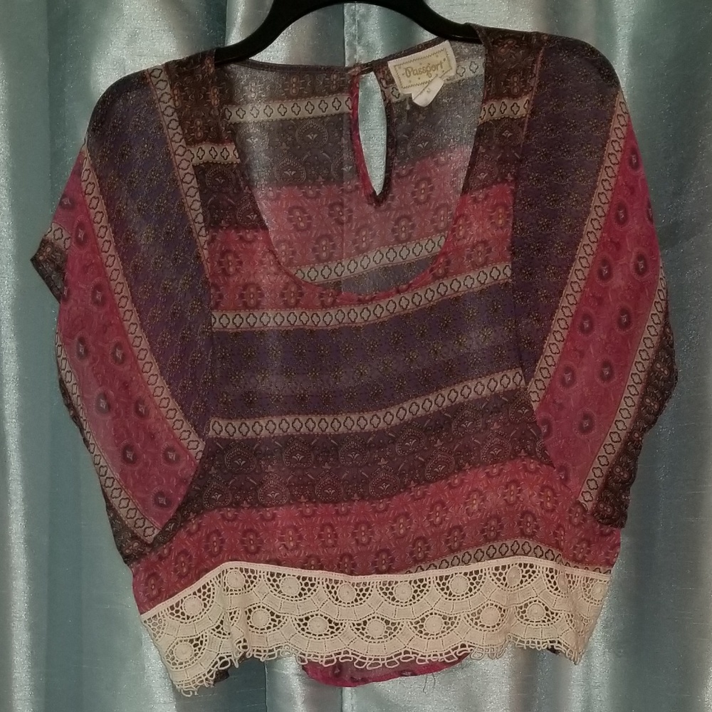 Sheer crop top